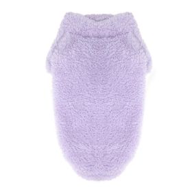 Soft Plush Pullover (Color: Lavender, size: medium)